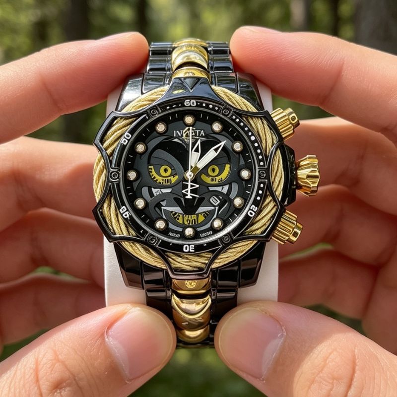Reloj Invicta de Acero Chapado en Oro