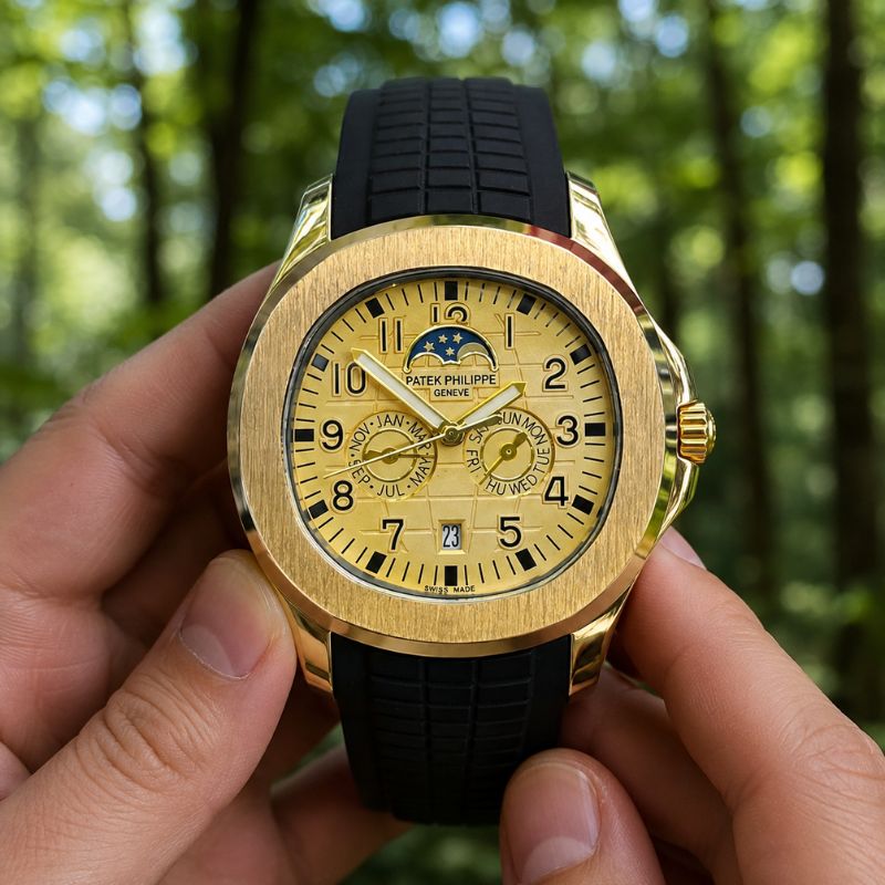 Patek™ Aquanaut Semiautomático + Estuche de Lujo