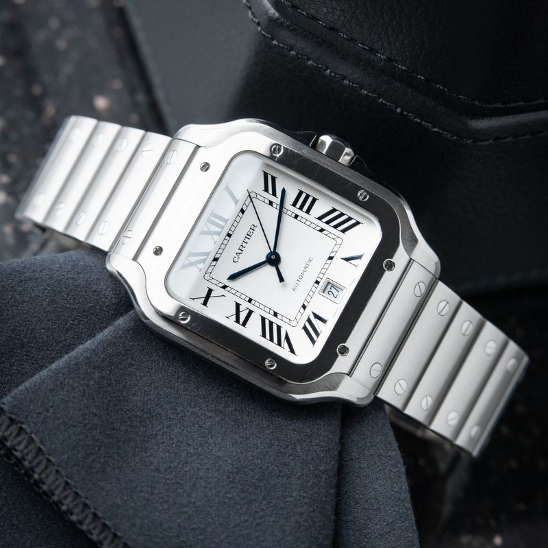 Cartier Santos Automático + Estuche de Lujo