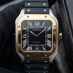 Cartier™ Santos Automático Correa de Goma