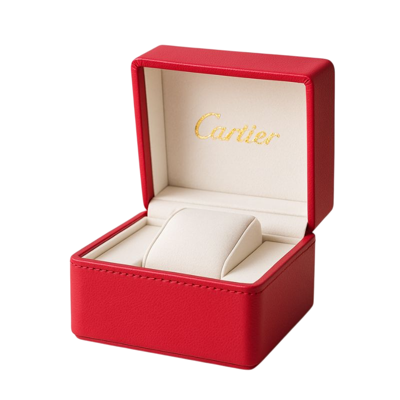 Cartier™ Santos Correa de Goma + Estuche de Lujo