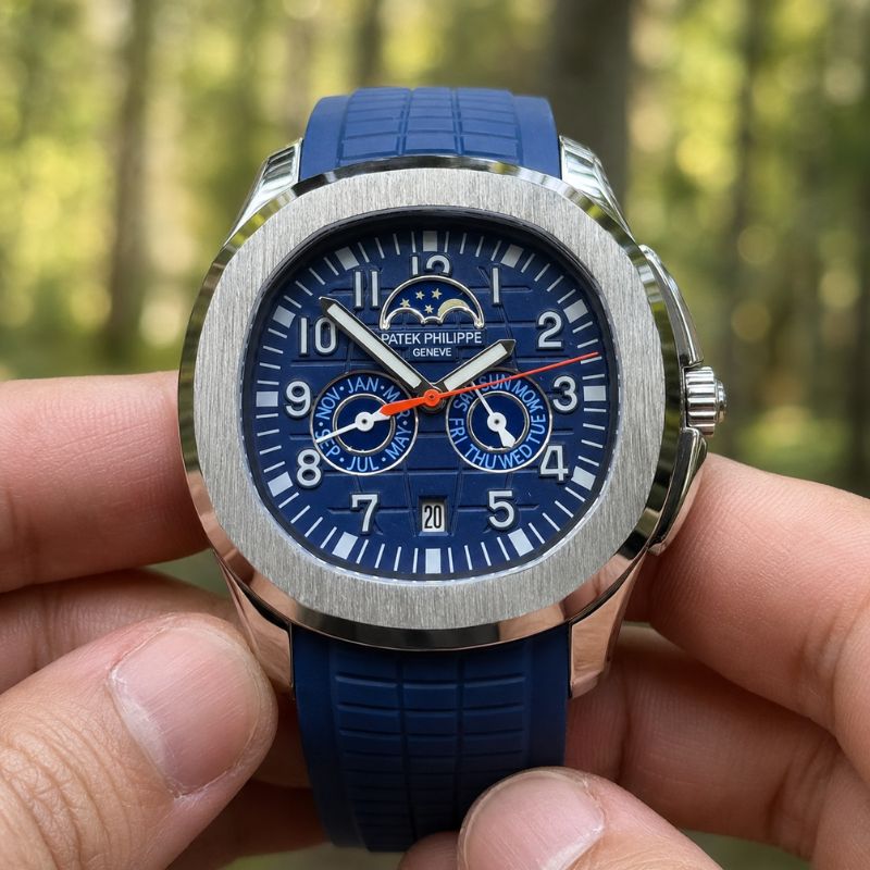 Patek™ Aquanaut Semiautomático + Estuche de Lujo