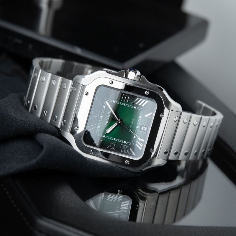 Cartier Santos Automático + Estuche de Lujo