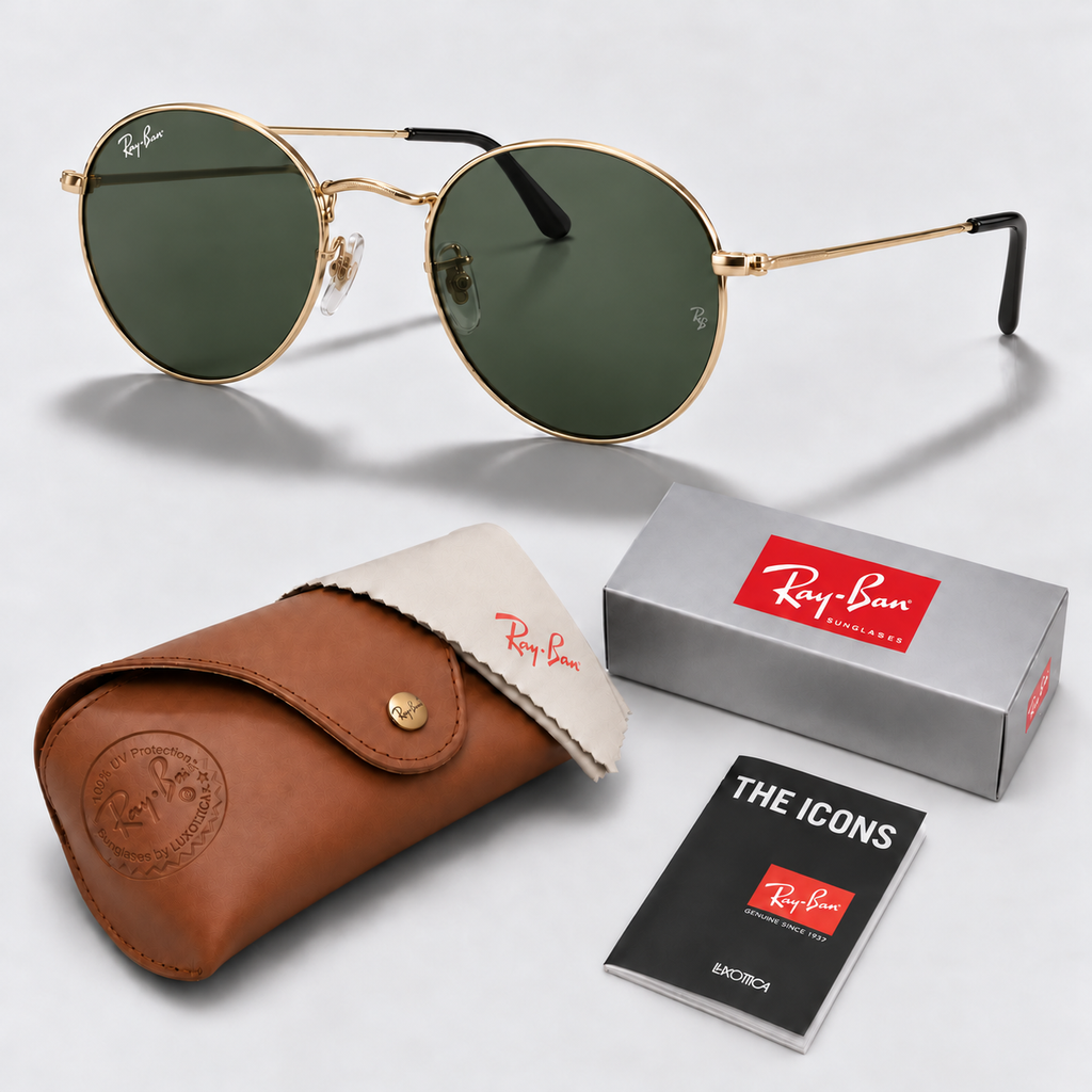 Rayban™ Round Polarizadas + Estuche de Lujo