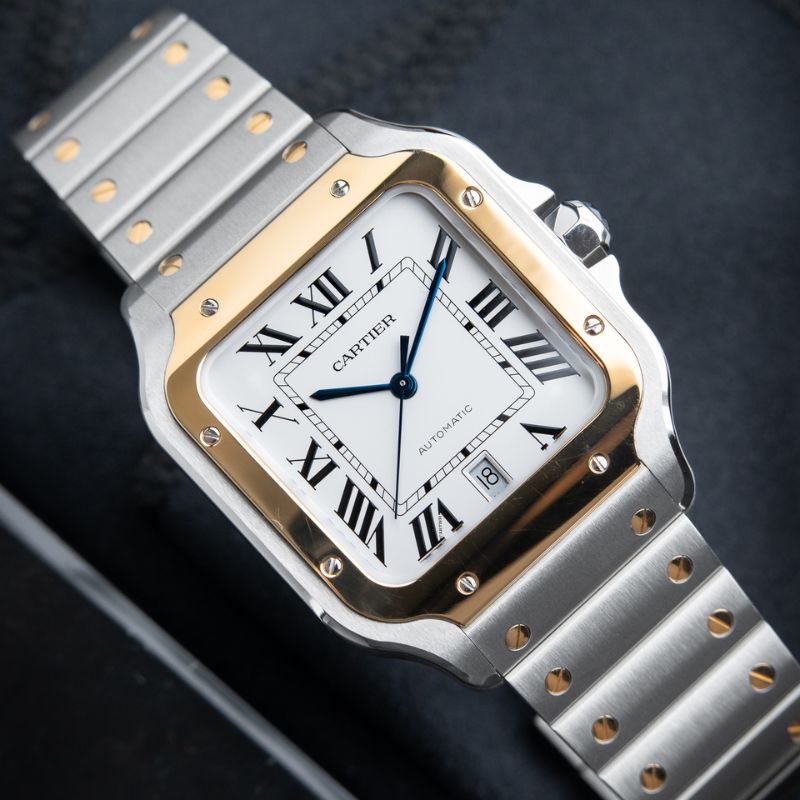 Cartier Santos Automático + Estuche de Lujo