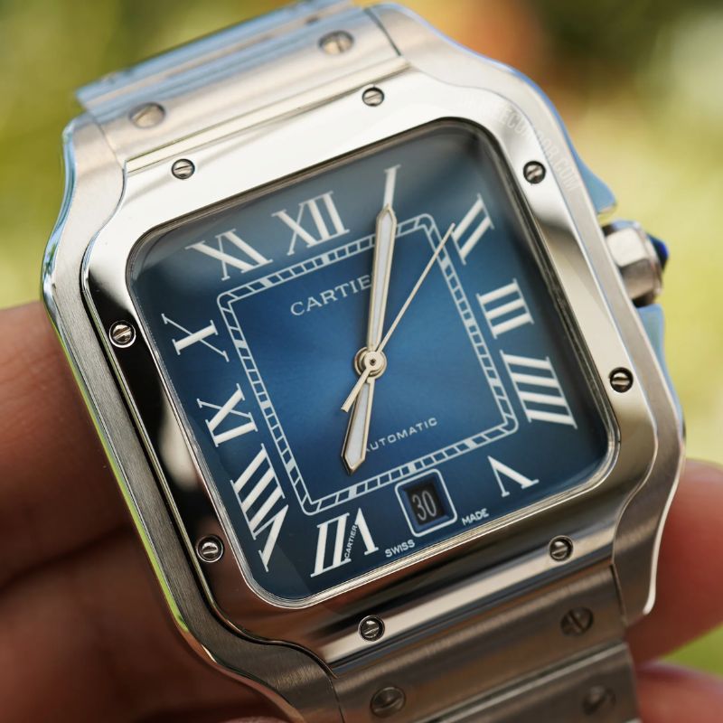 Cartier Santos Automático + Estuche de Lujo