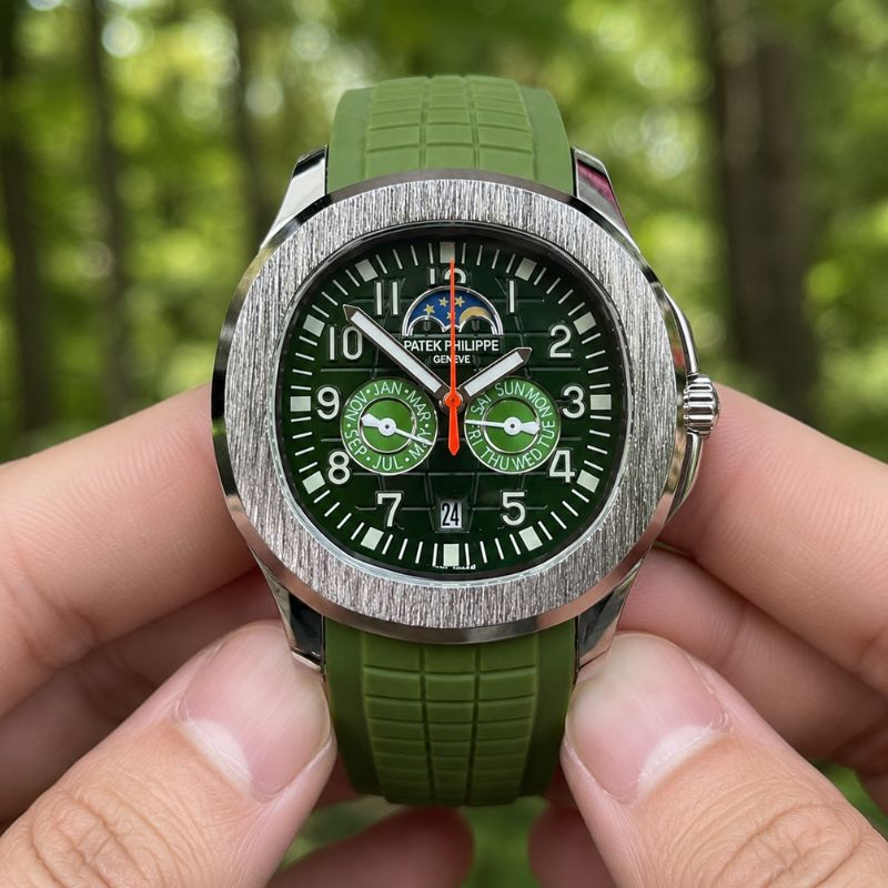 Patek™ Aquanaut Semiautomático + Estuche de Lujo