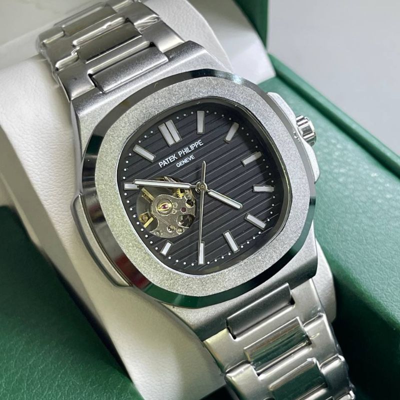 Patek™ Nautilus Automático Mecanismo Visible + Estuche de Lujo