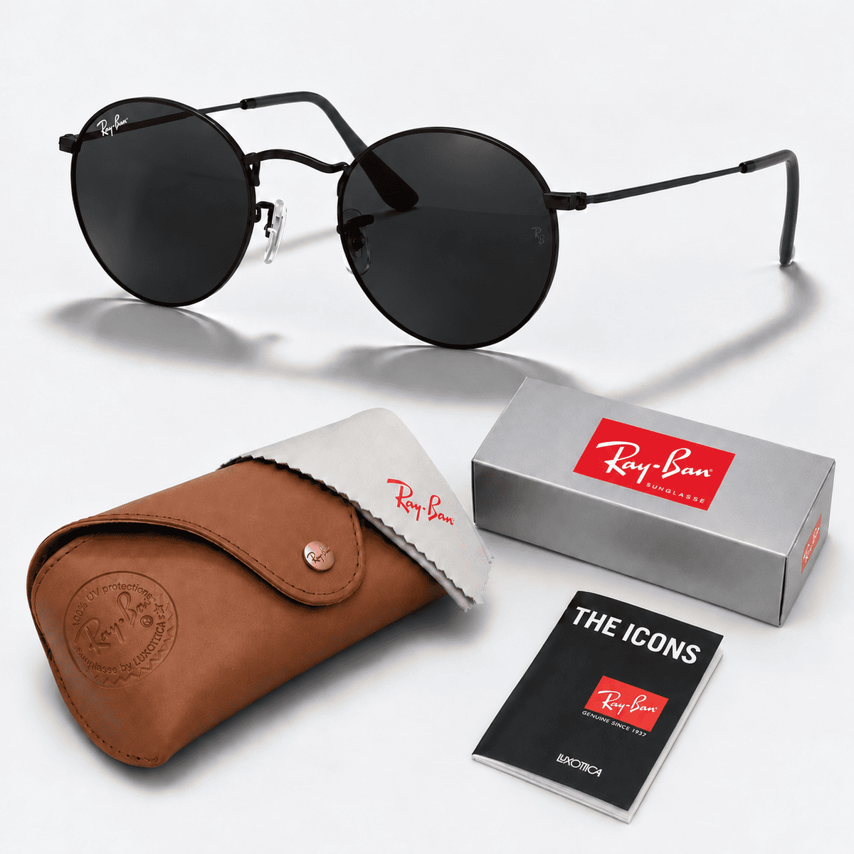 Rayban™ Round Polarizadas + Estuche de Lujo