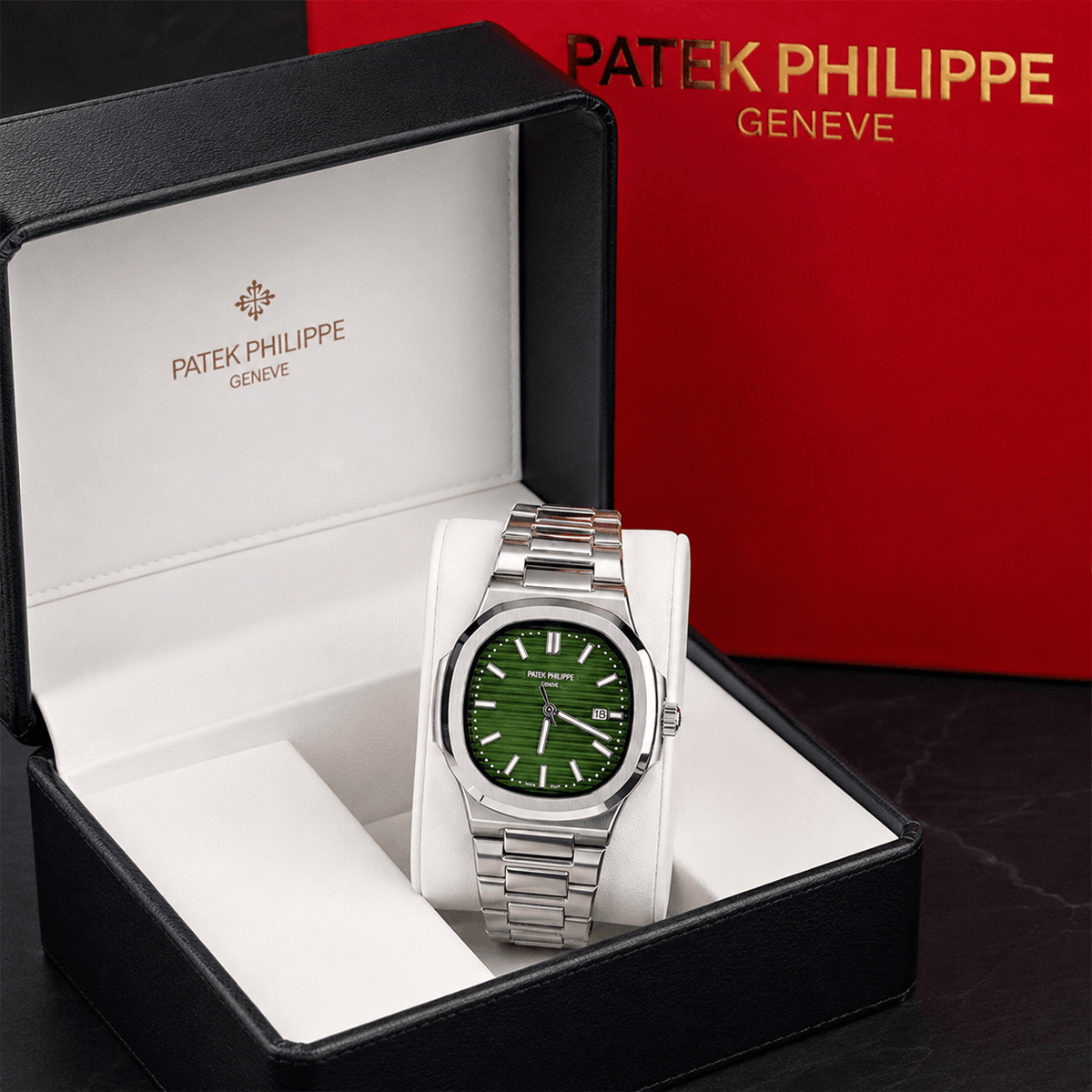 Patek™ Philippe Nautilus + Estuche de Lujo
